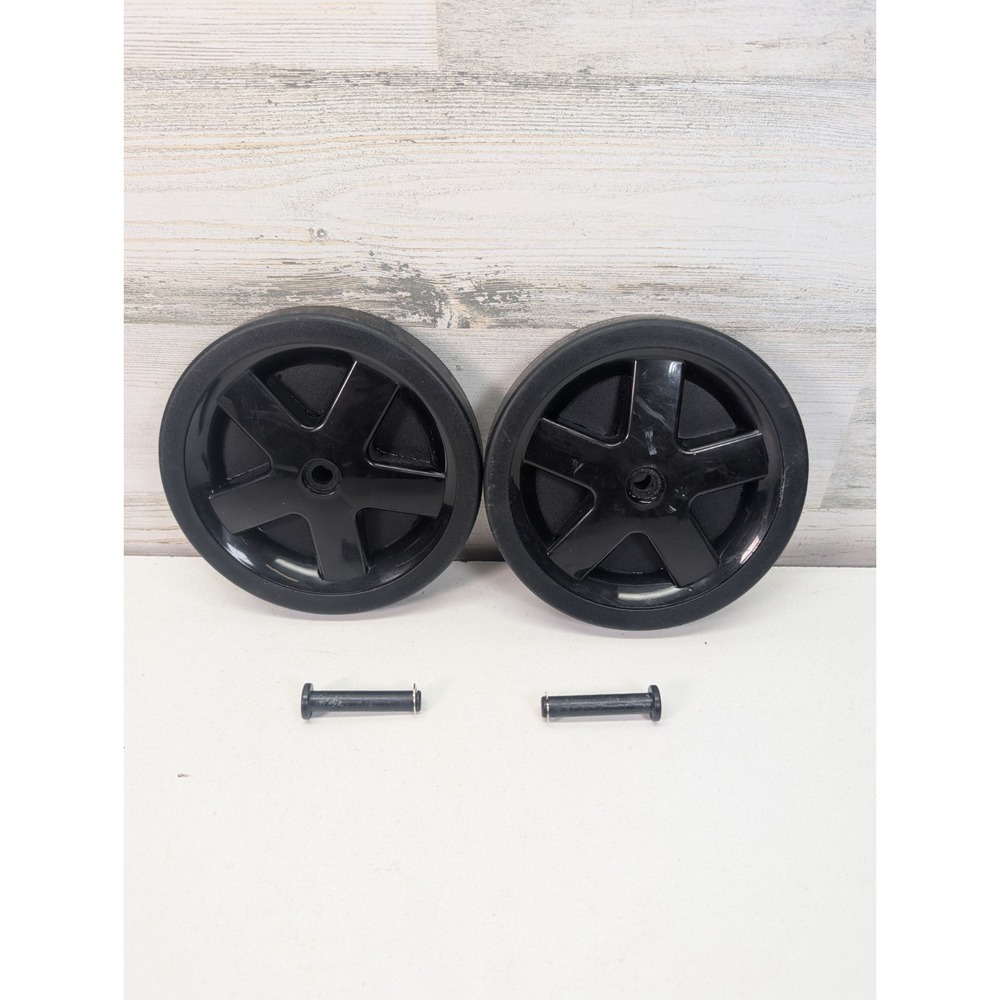 Bissell 2085 2089 TurboClean Rear Wheels Axles Clips OEM Replacement Black 2pk